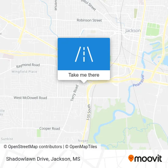 Shadowlawn Drive map