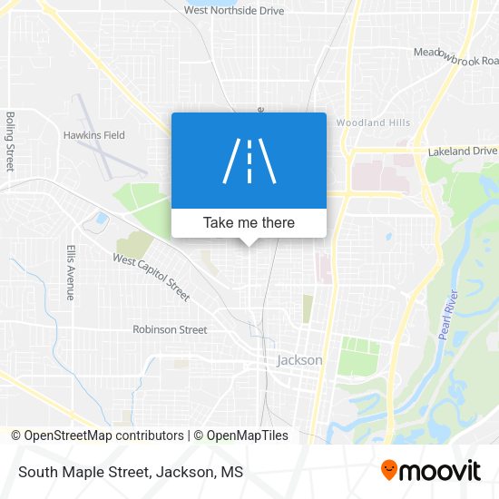 South Maple Street map