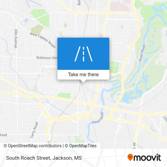 South Roach Street map