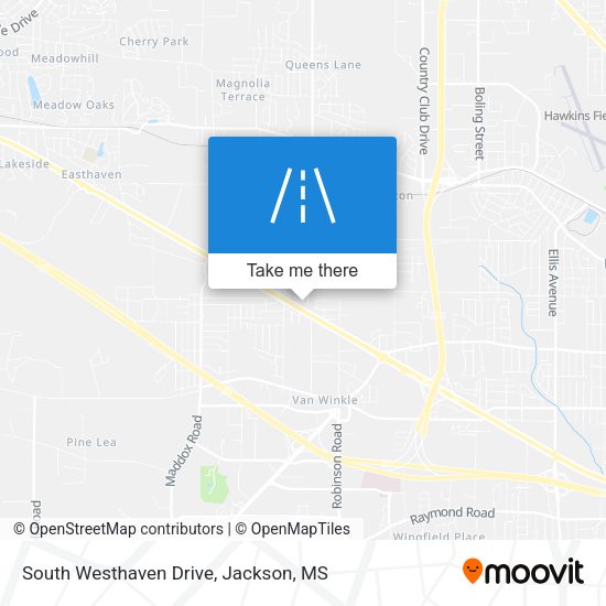 South Westhaven Drive map