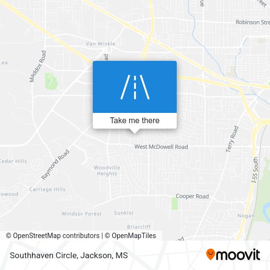 Southhaven Circle map