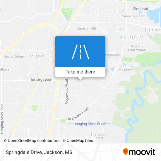 Springdale Drive map