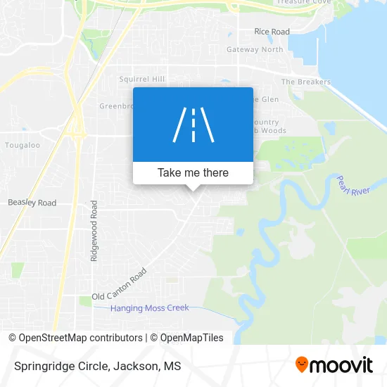 Springridge Circle map