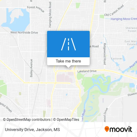 University Drive map