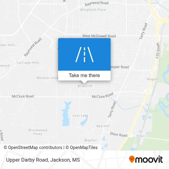 Upper Darby Road map