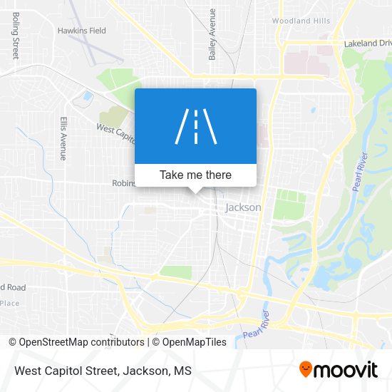 Mapa de West Capitol Street