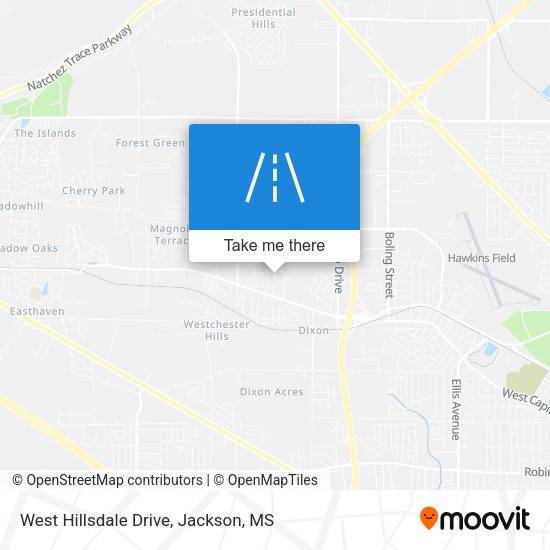Mapa de West Hillsdale Drive