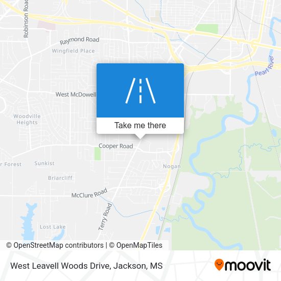 Mapa de West Leavell Woods Drive