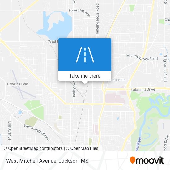 West Mitchell Avenue map