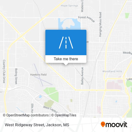 West Ridgeway Street map