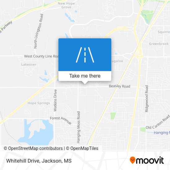 Mapa de Whitehill Drive