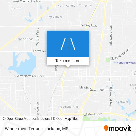 Windermere Terrace map