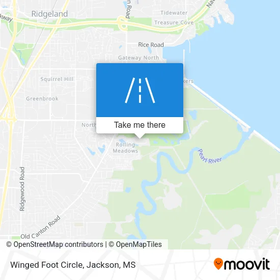 Winged Foot Circle map