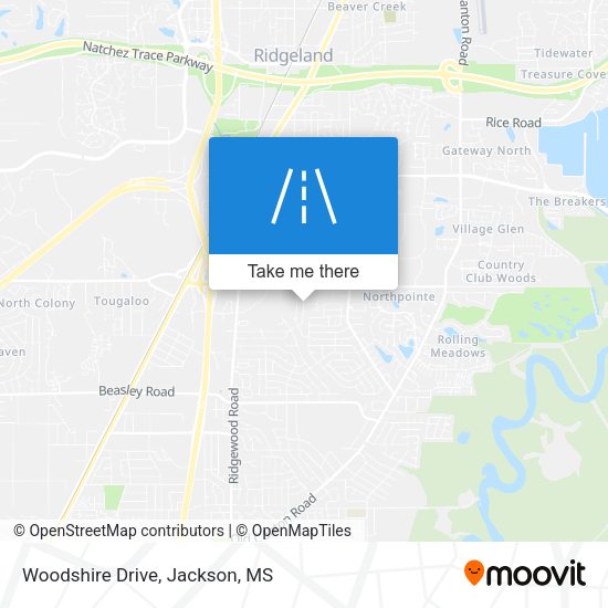 Mapa de Woodshire Drive