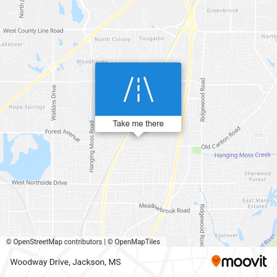 Woodway Drive map