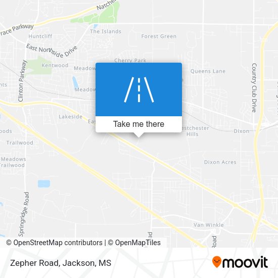 Mapa de Zepher Road