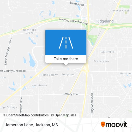 Jamerson Lane map