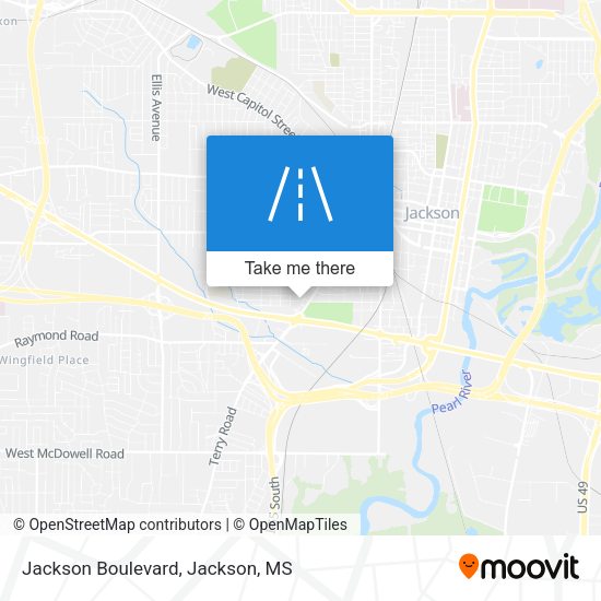 Jackson Boulevard map