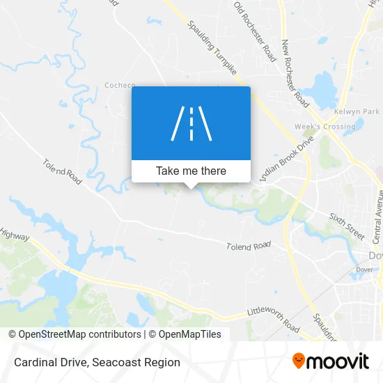 Cardinal Drive map