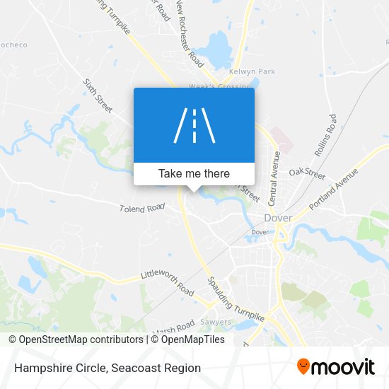 Mapa de Hampshire Circle
