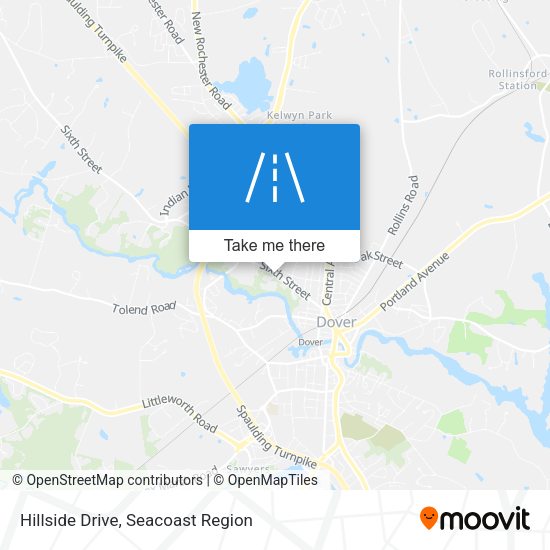 Hillside Drive map