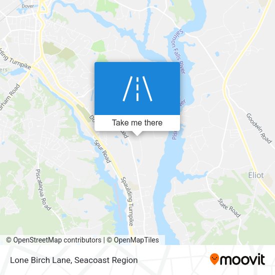 Lone Birch Lane map