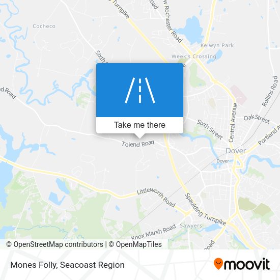 Mones Folly map