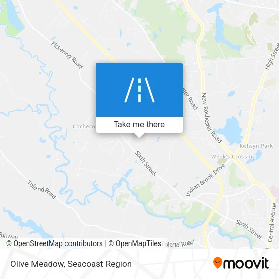 Mapa de Olive Meadow