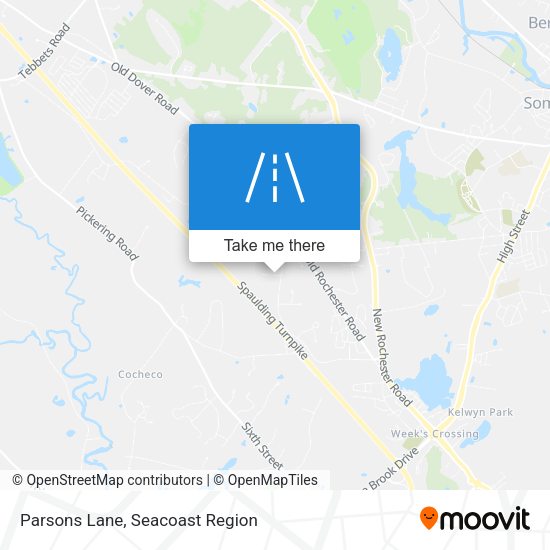 Parsons Lane map