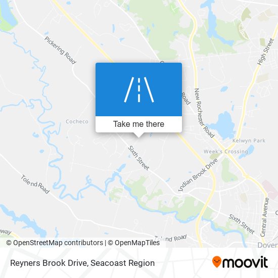 Reyners Brook Drive map