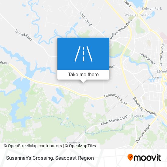 Susannah's Crossing map