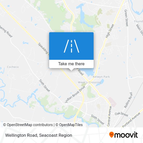Wellington Road map