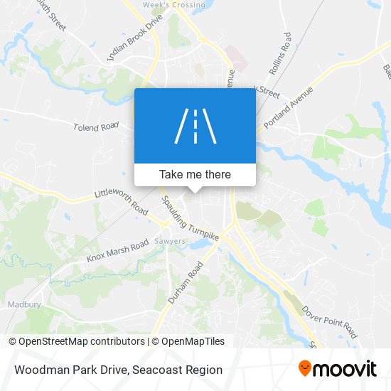 Mapa de Woodman Park Drive