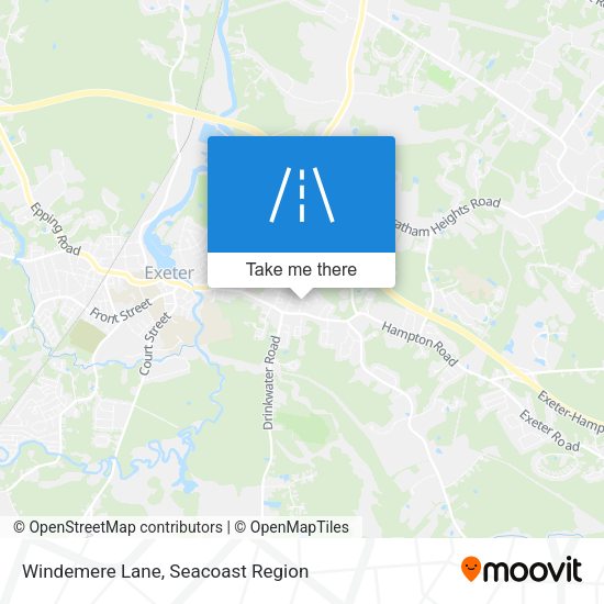 Windemere Lane map