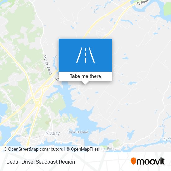 Cedar Drive map