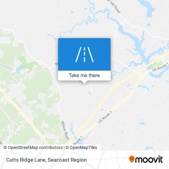Cutts Ridge Lane map