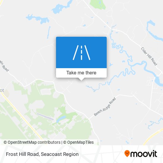 Frost Hill Road map