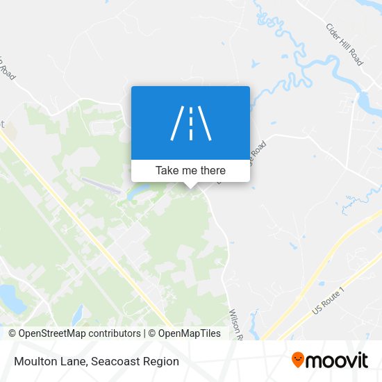 Moulton Lane map