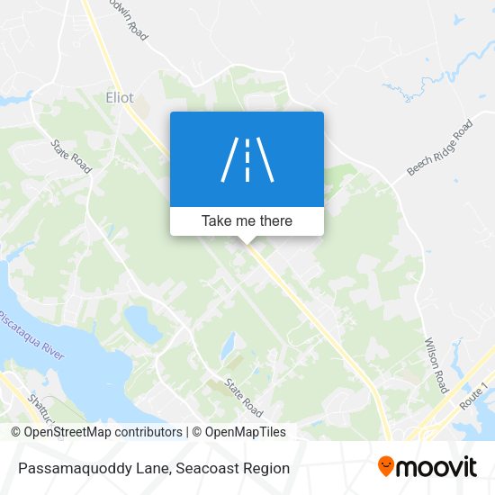 Passamaquoddy Lane map