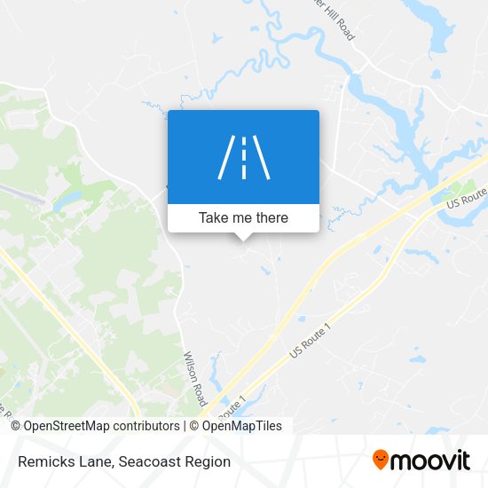 Remicks Lane map