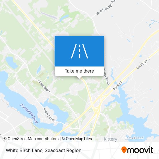 White Birch Lane map
