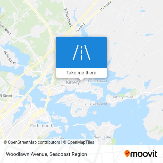Woodlawn Avenue map