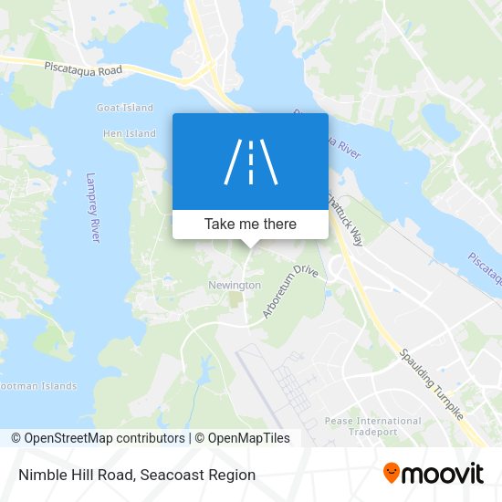 Nimble Hill Road map