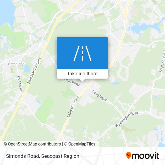 Mapa de Simonds Road