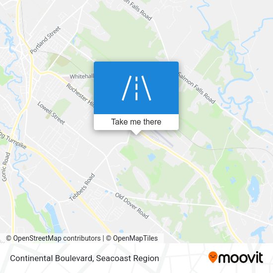 Continental Boulevard map