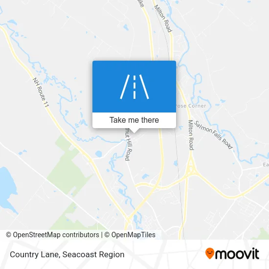 Country Lane map