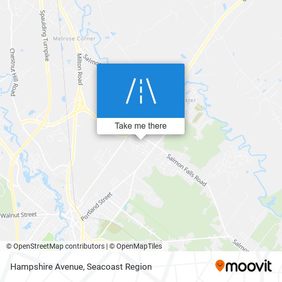Hampshire Avenue map