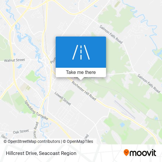 Mapa de Hillcrest Drive