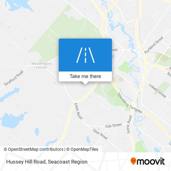 Hussey Hill Road map