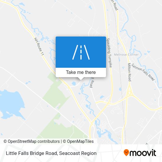 Little Falls Bridge Road map